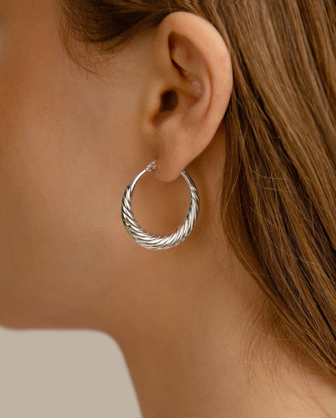 Cercei din argint Nia (Silver/Gold)